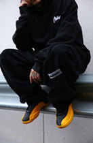 Medria Original Hip Hop Casual Pants Men Loose Oversize Light Core Suede Pants Straight Barrel Long Pants Autumn Winter