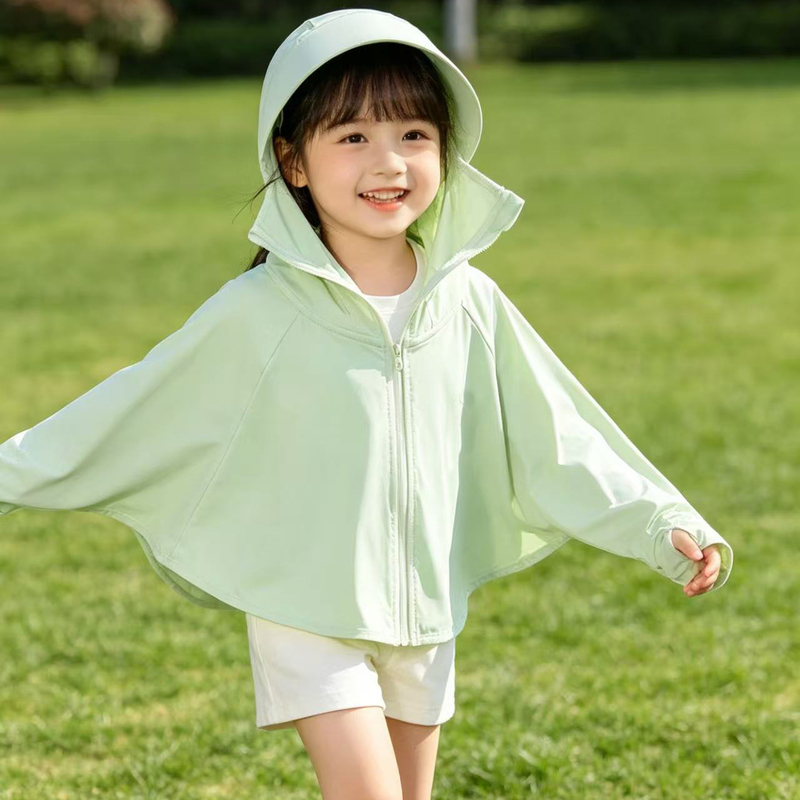 Children's Sun Protection Clothing for Boys and Girls, Uv Protection Ice Silk Cool Skin Clothing, Summer Hooded Sunshade Children's Sun Protection Clothing for Boys and Girls, Uv Protection Ice Silk Cool Skin Clothing, Summer Hooded Sunshade
