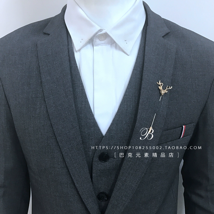 trâm thời trang Hàn Quốc pin khăn từ khóa phụ kiện huy hiệu nam phù hợp với corsage trâm pin cổ áo huy hiệu pin - Trâm cài trâm cài