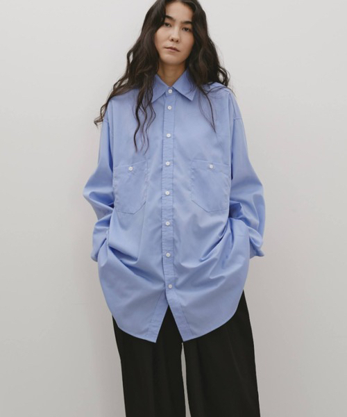 Sanfan Hutong Japanese Style Libra Casual Versatile Loose Oversized Long-Sleeve Shirt W519