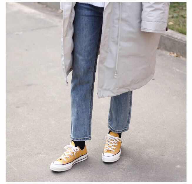 Converse Converse 1970S Giày tiêu chuẩn Samsung màu vàng đen hồng thấp cao 14234C giày thể thao sneaker