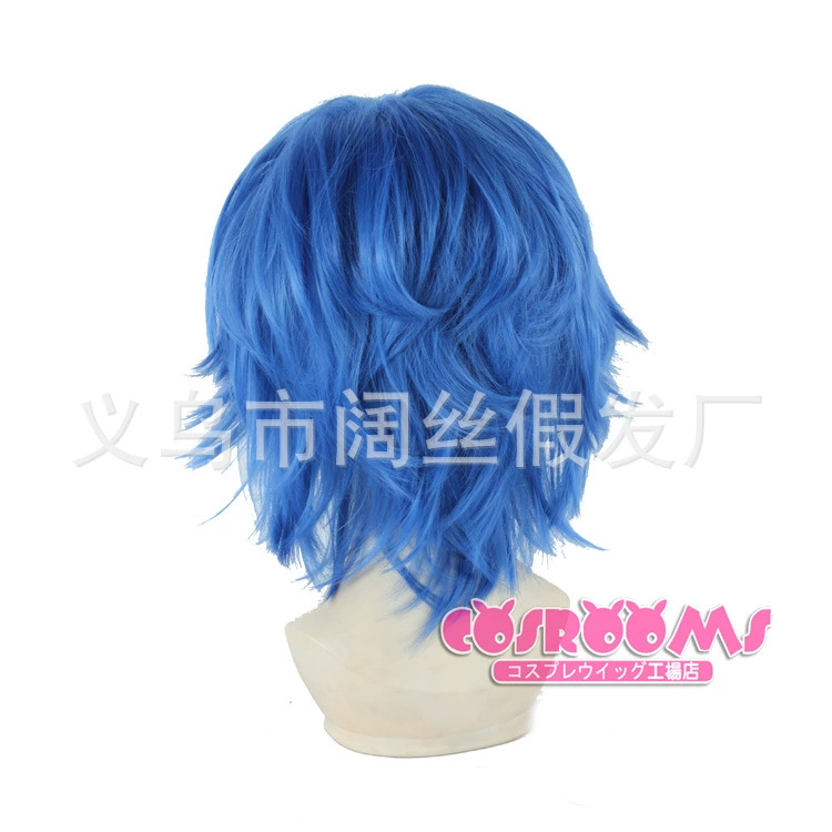 Thủy thủ mặt trăng Miyuki Ami Mercury Blue Universal Chống cong vênh Tóc ngắn Cosplay Tóc giả Tóc giả - Cosplay