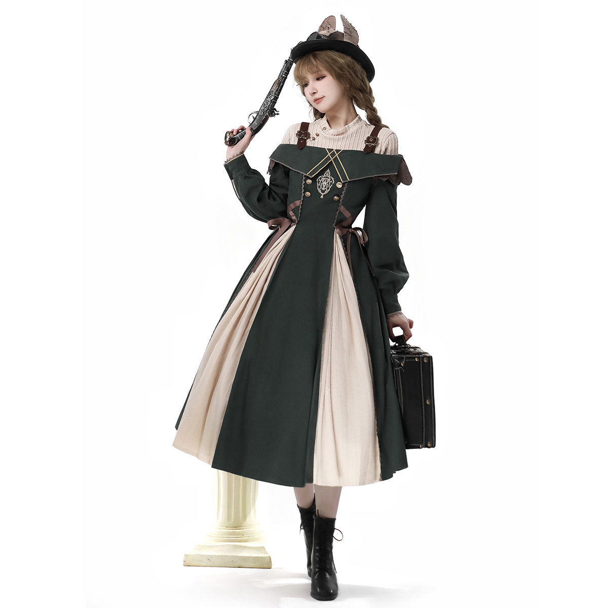 旅之歌原创正品lolita洛丽塔jsk吊带裙优雅洋装连衣裙套装春秋女_lolita洛丽塔_淘宝游戏网