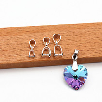 S925 Silver Melon Fabric Accessories Cross Crystal Crystal Crystal Closed Honey Wax Closed Closed