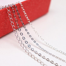 925 Sterling Silver Cable chain Tail chain Loose chain DIY accessories O-chain Hypoallergenic
