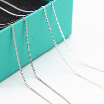 925 sterling silver necklace side chain clavicle chain female models fresh fashion simple Korean version hypoallergenic personality