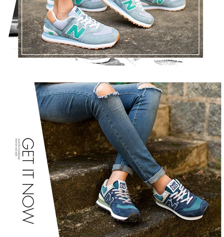 Giày thể thao Bailun mới Công ty TNHH baocaige NB574 giày nữ bình thường giày nam mùa xuân giày chạy bộ retro