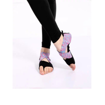 Aerial yoga shoes womens soft bottom non-slip Pilates shoes five-finger training yoga socks professional rubber yoga socks