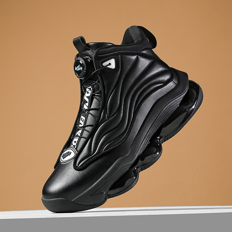 Authentic Iverson I3 Air Cushion Basketball Shoes Aj13 Black Sole Leather Surface Waterproof Student Men's All-Black Rotating Buckle Authentic Iverson I3 Air Cushion Basketball Shoes Aj13 Black Sole Leather Surface Waterproof Student Men's All-Black Rotating Buckle