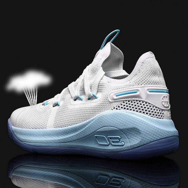 Curry 6 Low-Top Practical Basketball Shoes for Guards, Mesh Breathable Shoes for Older Children, Student Running Shoes, Non-Slip for Men and Women, Curry