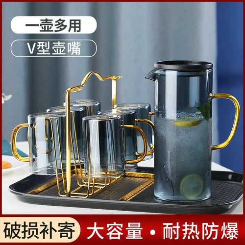 Северный домашний сок горшок чайник Стекло из холодной водой бутылки