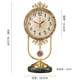 Qin and Han Dynasty Tianxi European-Style Brass Table Clock Desktop Decoration Creative Fashion Light Luxury Clock Silent Quartz Clock
