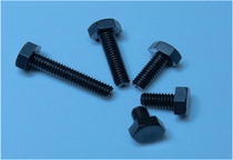 Outer hexagonal nylon black screw insulated plastic machine tooth bolt M4X6 8 10 12 12 15 20 25 30