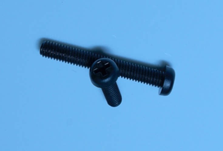 Cross round head nylon black screw rod Pan head plastic screw Plastic bolt PM6X10 12 15--40