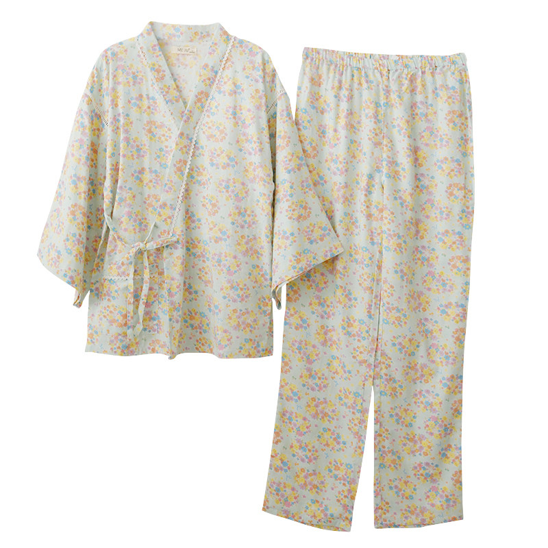 Pyjama pour femme en Coton à manches - Ref 2995220 Image 5