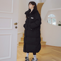 Pregnant womens down jacket winter style late pregnancy belly-covering coat autumn and winter outer wear cotton-padded coat long jacket 2023 winter clothing