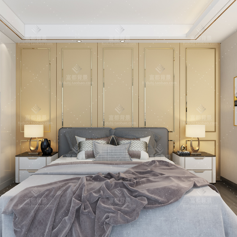 Set to make TV Background wall Soft bag Hard bag modern minimalist Euro style Living room sofa wall Bedroom headboard Background wall