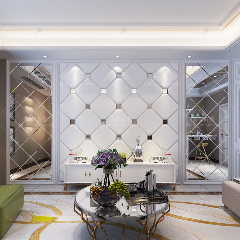 Set for TV Background Wall Soft Package Hard Pack Modern European style minimalist Living room Sofa Wall Bedroom Bedside Background Wall