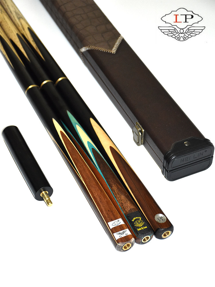 LP billiard club small head black 8 Chinese eight ball Snooker English sixteen color two-piece three-section snooker club Falcon