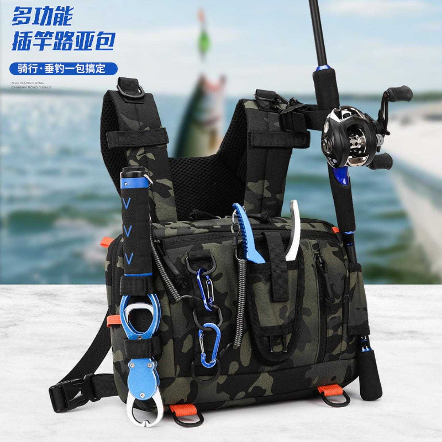 Lure bag tactical big chest bag camouflage waist bag multi-function