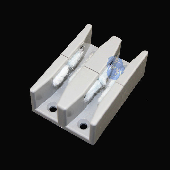 Thickened glass sliding gate positioner Swing stopper Plastic mountain-shaped positioner Glass sliding door positioner