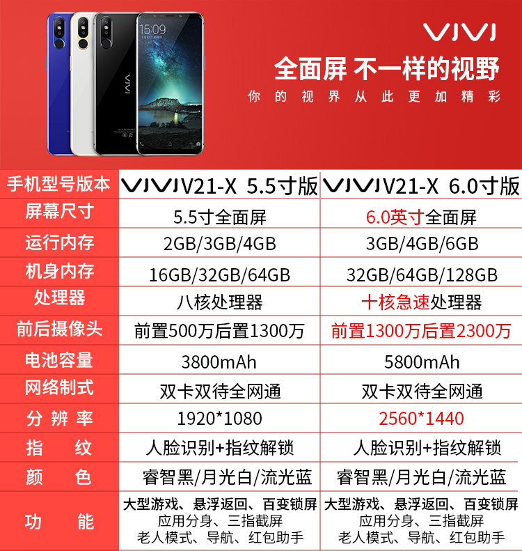 vjvj V21-X chính hãng trò chơi thông minh toàn màn hình siêu mỏng màn hình lớn Android Telecom điện thoại di động giá sinh viên toàn bộ mạng - Điện thoại di động điện thoại samsung a01