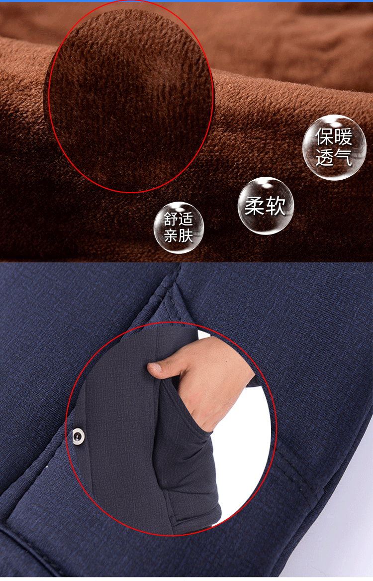 Áo khoác cotton trung niên mùa đông nam cộng với nhung dày lông lạc đà cotton ấm áp phù hợp với cha rộng rãi siêu mềm áo khoác cotton áo bomber