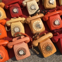 老式电话机家用拨盘电话机座机怀旧复古办公电话机8090年代老物件
