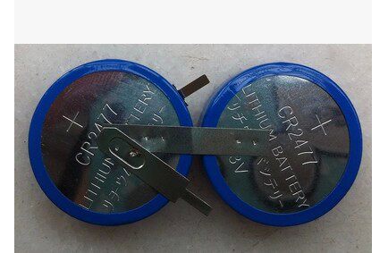 High-capacity CR2477 battery pack with welding feet CR2477 two parallel 2477 personnel positioning card batteries