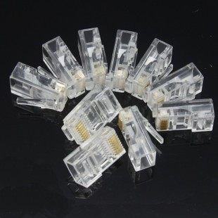 8 Core Network Route Crystal Head RJ45 Crystal Head 8P Crystal Head Internet Computer Crystal Head 8 Core Internet Crystal Head
