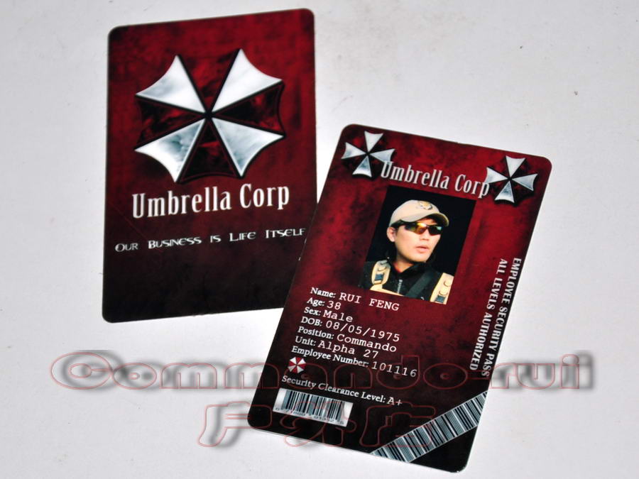 Biochemical Crisis Game Perimeter Ambrela Umbrella Personality Bus Card Traffic Card Stickup Custom 