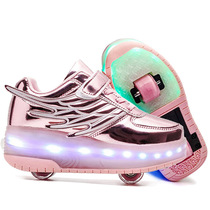 Childrens roller skates invisible roller skates roller skates Heelys shoes roller skates boys shoes with wheels girls