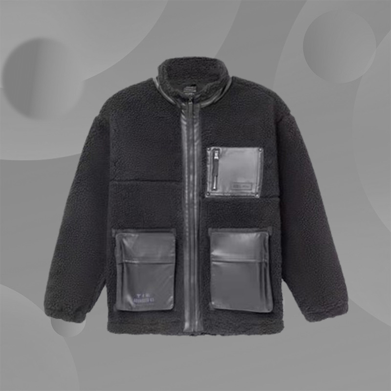 Li Ning Men's Winter New Star Wars Lamb Wool Loose Warm Jacket Afdr773