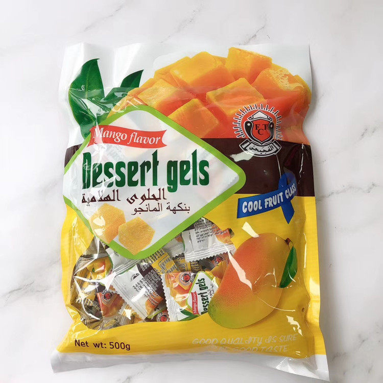 Russia imported bagged mango cake fudge candy candy candy snack mango flavor snack food 500g