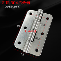 4 inch rounded corners 96 * 62 butterfly hinges thickened industrial heavy machinery equipment 304 stainless steel flat open hinge