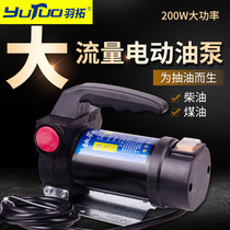 Yutuo Diesel Pump 12v24v220v Electric Diesel Pump Large Suction Positive and Reverse Cast Iron Car Diesel Pump