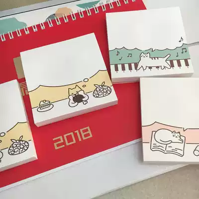 Morning light cartoon Post-it notes excellent post cute cat and dog office label Post N Post note note Post note Post-It note Post book