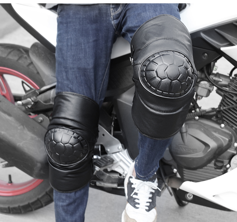 Xe máy đầu gối đệm gió lạnh đệm nhung mùa đông đi xe đạp điện xe chống vỡ bảo vệ chống thấm nước ấm xà cạp - Xe máy Rider thiết bị bảo vệ khớp gối