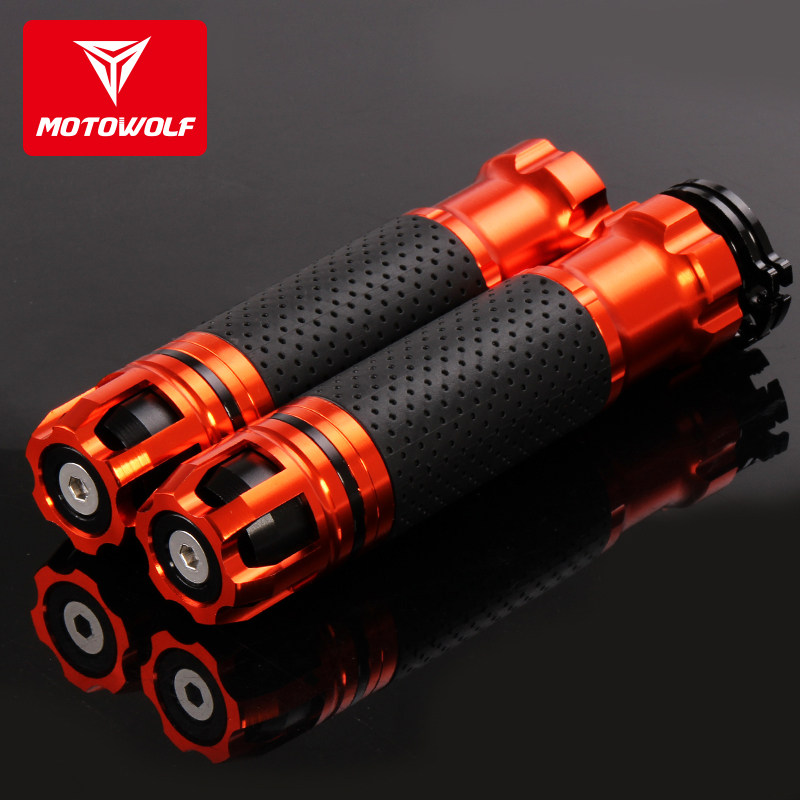 Motorcycle handlebar modification Ride across scooter mountain leaf handlebar Aluminum alloy rotation acceleration turn handle rubber sleeve