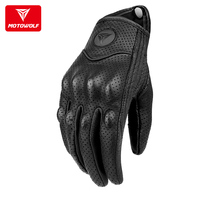 Autumn Winter Motorcycle Gloves Cycling Shatterproof Breathable Cycling Windproof Warm Unisex Vintage Motorcycle Gear Leather