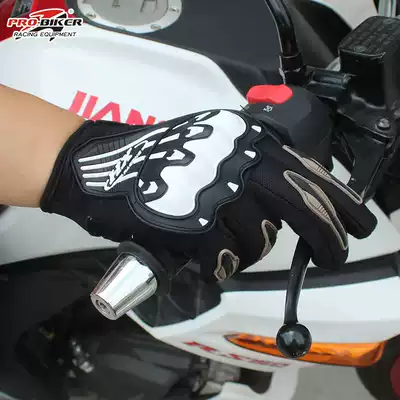 Summer Locomotive Gloves Racing Cycling Locomotive Breathable Anti-slip Windshield Full Finger Four Seasons Knight Equipment