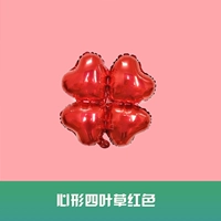 Красный четырехлисный газовый шарик