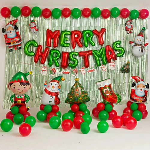 Рождественский воздушный шар декоративный фоновый макет упаковка вечеринка на вечерин