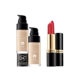 Revlon, помада, база под макияж, пудра, тональный крем, контроль жирного блеска