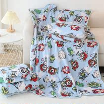 Flannel blanket Japanese-style cartoon blanket coral fleece sheets student dormitory single office nap summer