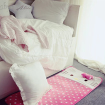 ins cute rug bedroom bedside blanket rectangular girl room bed lower plush blanket living room tea table mat