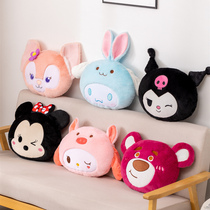 Cartoon Kuromi little devil doll plush sofa seat cushion cute sleeping pillow gift girl bed
