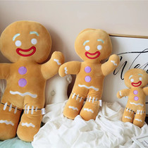 Net red stay cute gingerbread man Pendant Plush Toy Cute Togely Doll Hanging Accessories Girl Paparazzi Down Cotton Holding Pillow