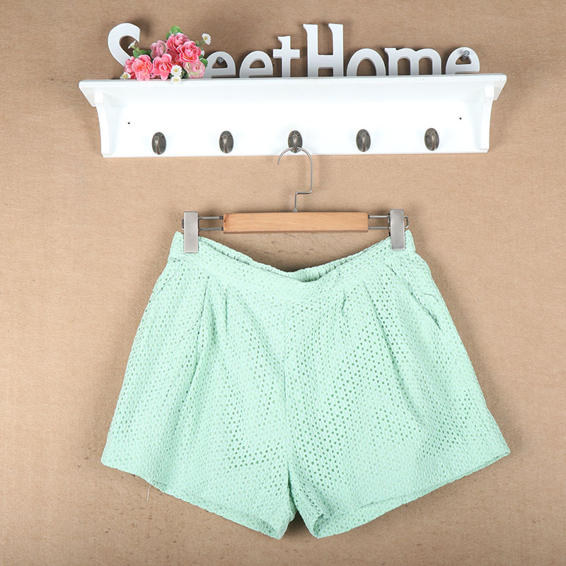 Của phụ nữ bán đàn hồi dây thắt lưng lót thời trang hoang dã rỗng quần short giản dị e8-5 quần sooc bò nữ