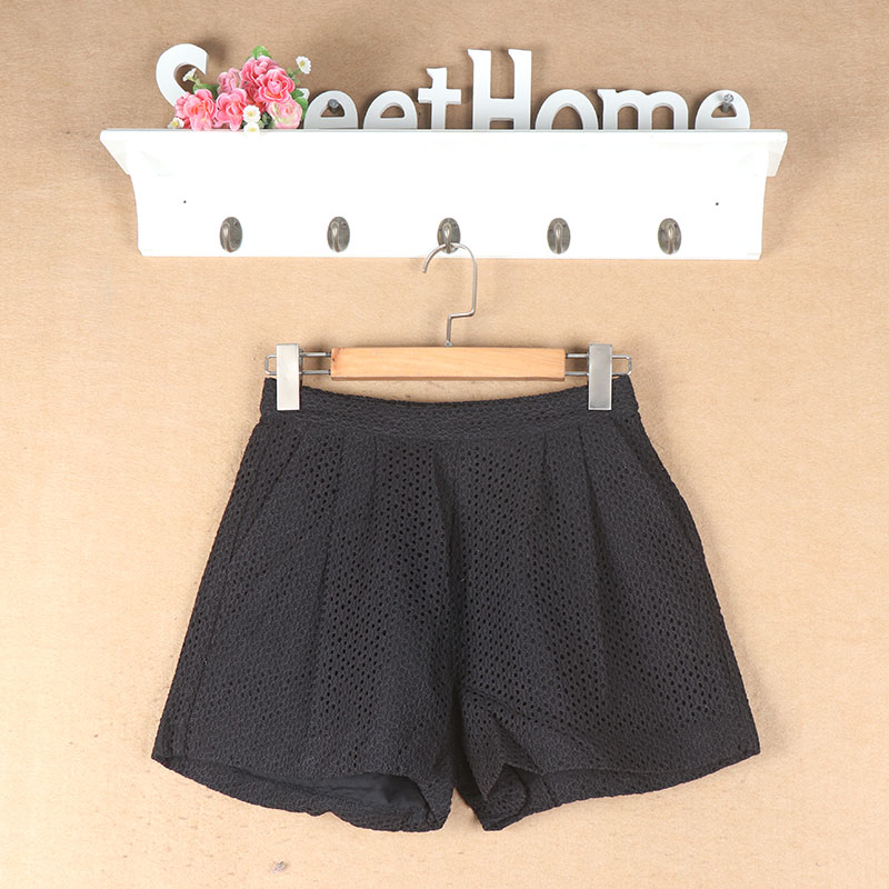 Của phụ nữ bán đàn hồi dây thắt lưng lót thời trang hoang dã rỗng quần short giản dị e8-5 quần sooc bò nữ